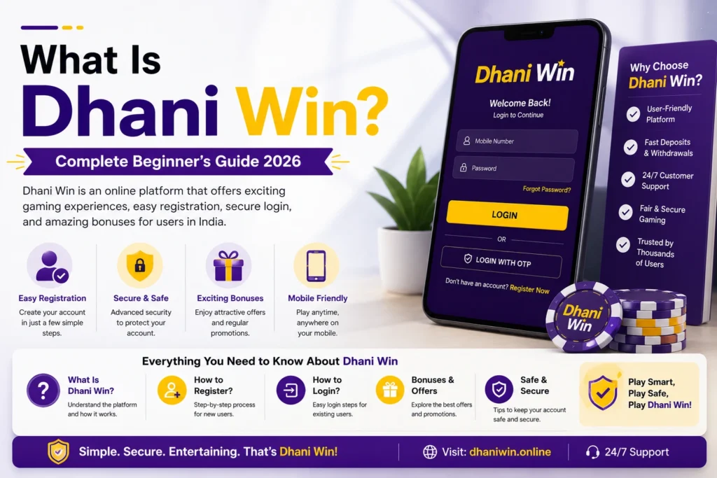 Learn what is Dhani Win and how to register and login safely
