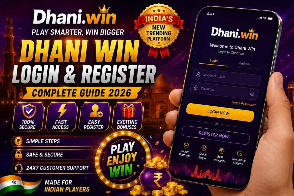 DhaniWin app download and secure gaming platform interface