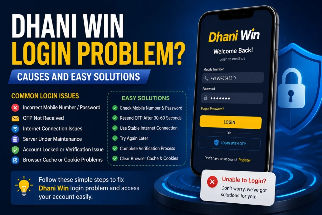 Dhani Win login problem guide with easy solutions for Indian users